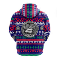 American Samoa Christmas Hoodie Ugly Christmas LT12 - Polynesian Pride