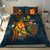 New Caledonia Polynesian Personalised Bedding Set - Legend of New Caledonia (Blue) - Polynesian Pride