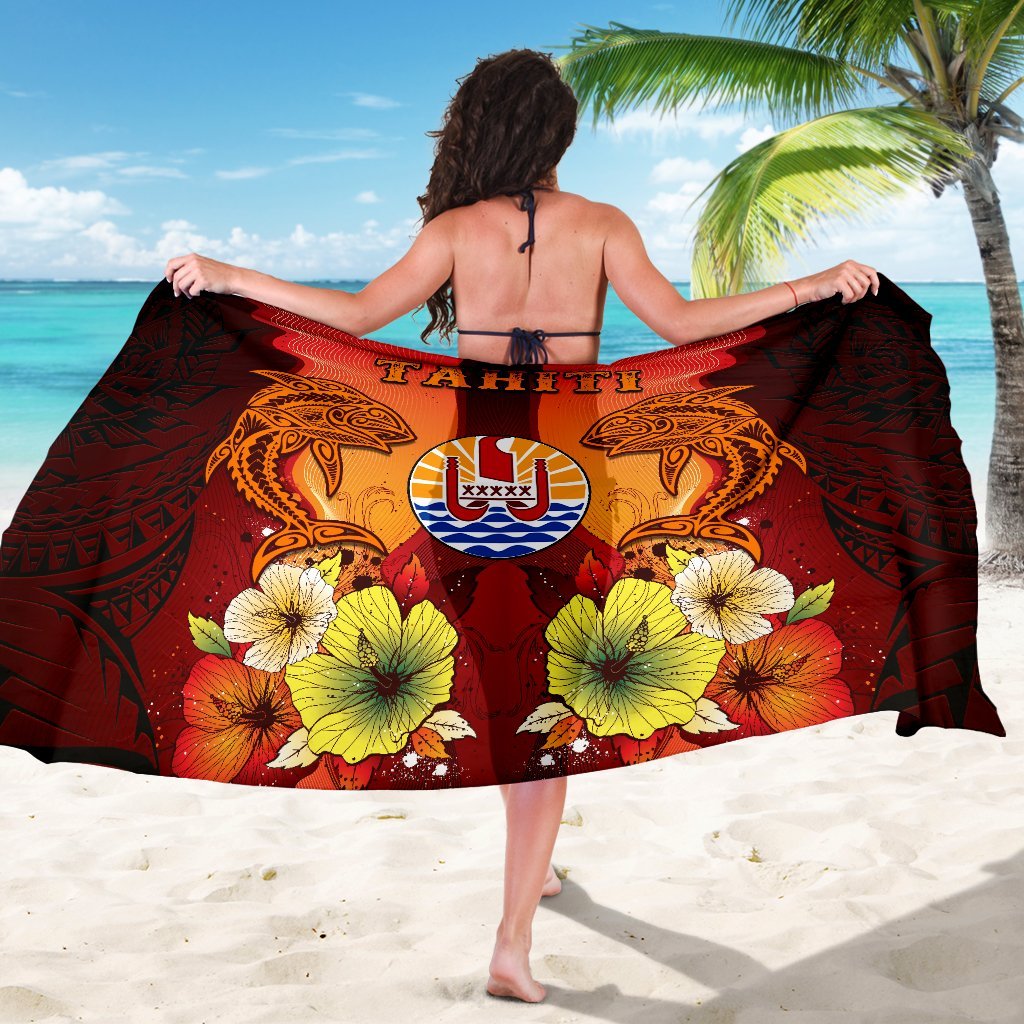 Tahiti Sarongs - Tribal Tuna Fish - Polynesian Pride