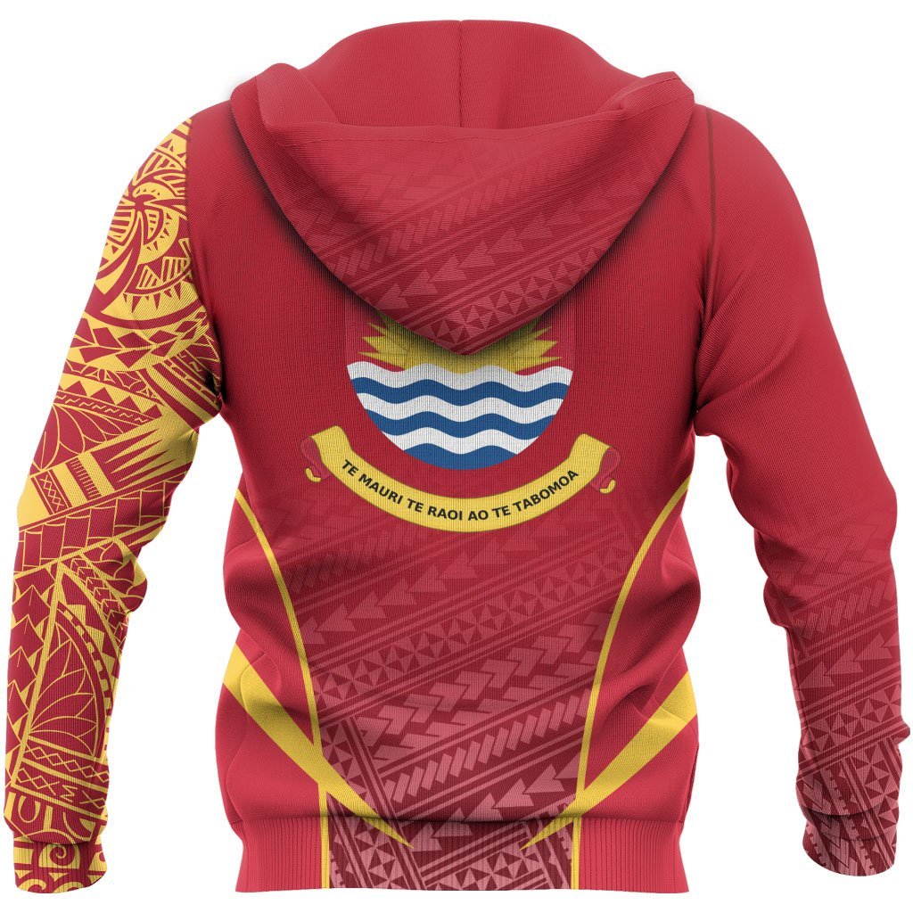 Kiribati Active Special Hoodie Kiribati Coat of Arms Polysenian TattooA7 - Polynesian Pride
