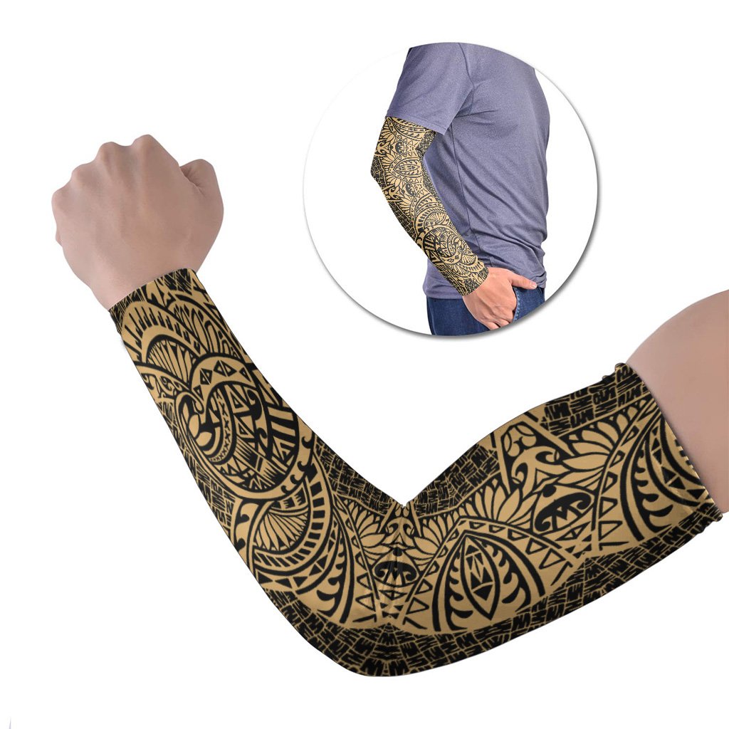 Polynesian Arm Sleeve 60 (Set of Two) Set of 2 Golden - Polynesian Pride