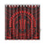 Hawaiian Kakau Honu Arc Red Polynesian Shower Curtain - Polynesian Pride