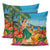 Hula Dance On Beach Pillow Covers One Size Zippered Pillow Cases 18"x 18" (Twin Sides) (Set of 2) Black - Polynesian Pride