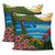 Hula Girl Dance Picture Pillow Covers One Size Zippered Pillow Cases 18"x 18" (Twin Sides) (Set of 2) Black - Polynesian Pride