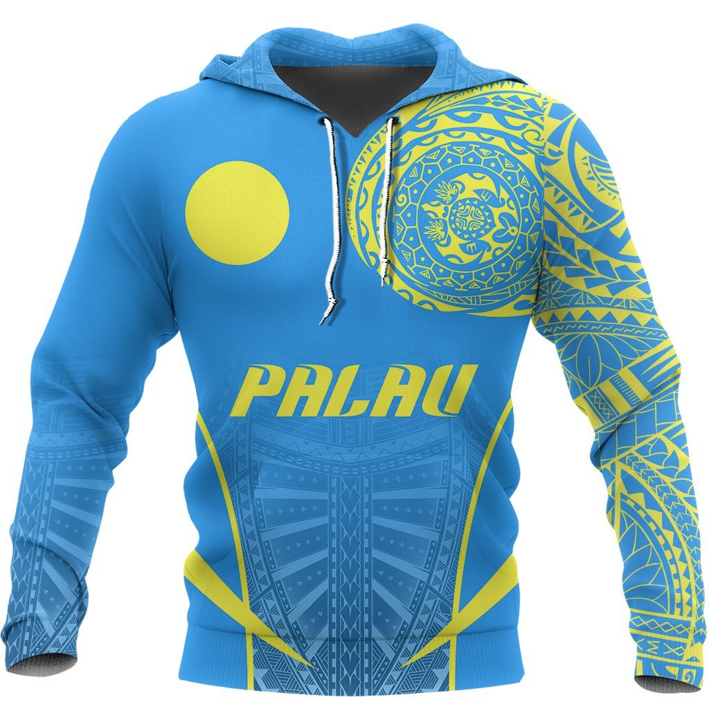 Palau Active Special Hoodie Palau Flag Polynesian Tattoo Unisex Flag's - Polynesian Pride