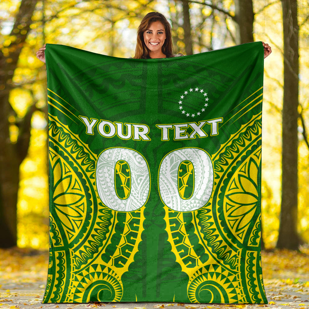 (Custom Personalised) Cook Islands Blanket - Tribal Pattern - LT12 - Polynesian Pride