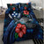 Kosrae Micronesia Bedding Set - Blue Turtle Hibiscus - Polynesian Pride