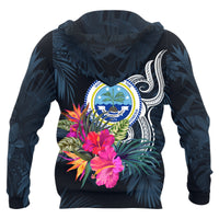 Federated States of Micronesia Hoodie Tropical Flowers - Polynesian Pride