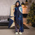 Federated States Of Micronesia Polynesian Hooded Blanket - Blue Turtle Hibiscus - Polynesian Pride