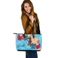 Vanuatu Leather Tote - Tropical Style - Polynesian Pride