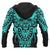 Polynesian Hoodie Tattoo Tiki Neon Blue - Polynesian Pride