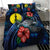 New Caledonia Polynesian Bedding Set - Blue Turtle Hibiscus - Polynesian Pride