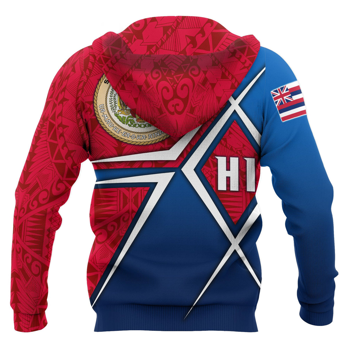 Polynesian Hawaii Zip up Hoodie Hawaii Seal - Polynesian Pride