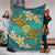 Tuvalu Polynesian Blanket - Manta Ray Ocean - Polynesian Pride