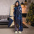 Chuuk Polynesian Hooded Blanket - Blue Turtle Hibiscus - Polynesian Pride