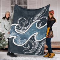 Niue Polynesian Premium Blanket - Ocean Style - Polynesian Pride