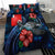 Wallis and Futuna Polynesian Bedding Set - Blue Turtle Hibiscus - Polynesian Pride