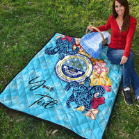 Federated States of Micronesia Custom Personalised Premium Quilt - Tropical Style - Polynesian Pride