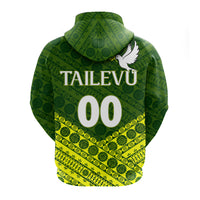 Tailevu Rugby Union Fiji Hoodie Tapa Pattern LT12 - Polynesian Pride