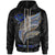 Polynesian Hawaii Custom Zip Hoodie Polynesian Wings Unisex Black - Polynesian Pride