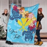 Hawaii Kanaka Maoli Custom Personalised Premium Blanket - Tropical Style - Polynesian Pride