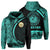 Hawaii Polynesian Hoodie Turquoise Round Style Unisex Turquoise - Polynesian Pride