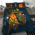 New Caledonia Polynesian Personalised Bedding Set - Legend of New Caledonia (Blue) - Polynesian Pride