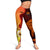 Papua New Guinea Women's Leggings - Tribal Tuna Fish Orange - Polynesian Pride