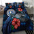 Northern Mariana Islands Polynesian Bedding Set - Blue Turtle Hibiscus - Polynesian Pride