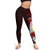 Palau Polynesian Custom Personalised Legging - Coat Of Arm With Hibiscus - Polynesian Pride