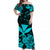 Hawaii Matching Polynesia Kanaka Maoli Turquoise Hawaiian Dress and Hawaiian Shirt LT13 - Polynesian Pride