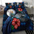 Niue Polynesian Bedding Set - Blue Turtle Hibiscus - Polynesian Pride