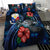 Philippines Polynesian Bedding Set - Blue Turtle Hibiscus - Polynesian Pride