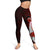 Tonga Polynesian Custom Personalised Legging - Coat Of Arm With Hibiscus - Polynesian Pride