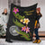 American Samoa Polynesian Blanket - Plumeria Tribal - Polynesian Pride