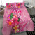 Hawaii Polynesian Bedding Set - Floral With Seal Pink - Polynesian Pride