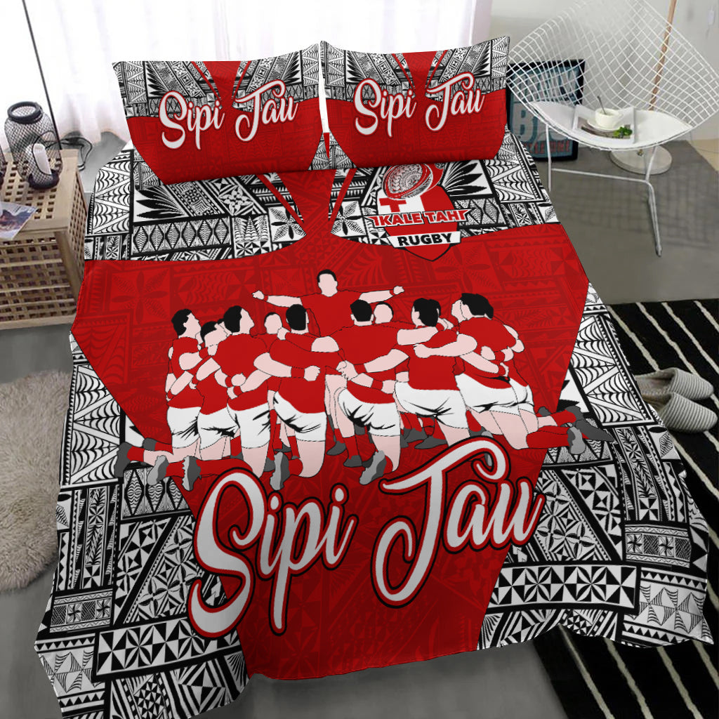 Tonga Rugby Ikale Tahi Sipi Tau Bedding Set - LT2 - Polynesian Pride