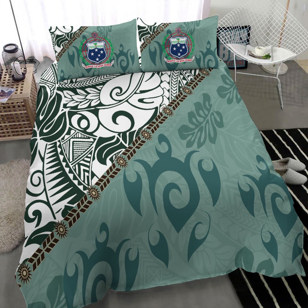 Samoa Bedding Set - Leaves And Turtles - Polynesian Pride