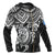 Kosrae Polynesian Zip up Hoodie White Turtle - Polynesian Pride