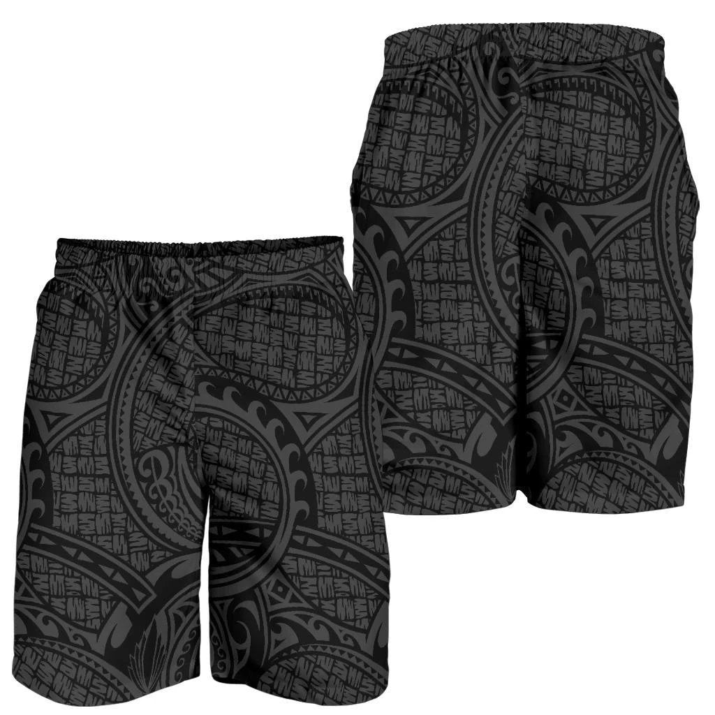 Polynesian Maori Lauhala Gray Men's Short Gray - Polynesian Pride