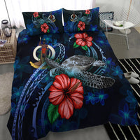 Vanuatu Polynesian Bedding Set - Blue Turtle Hibiscus - Polynesian Pride