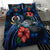 Vanuatu Polynesian Bedding Set - Blue Turtle Hibiscus - Polynesian Pride