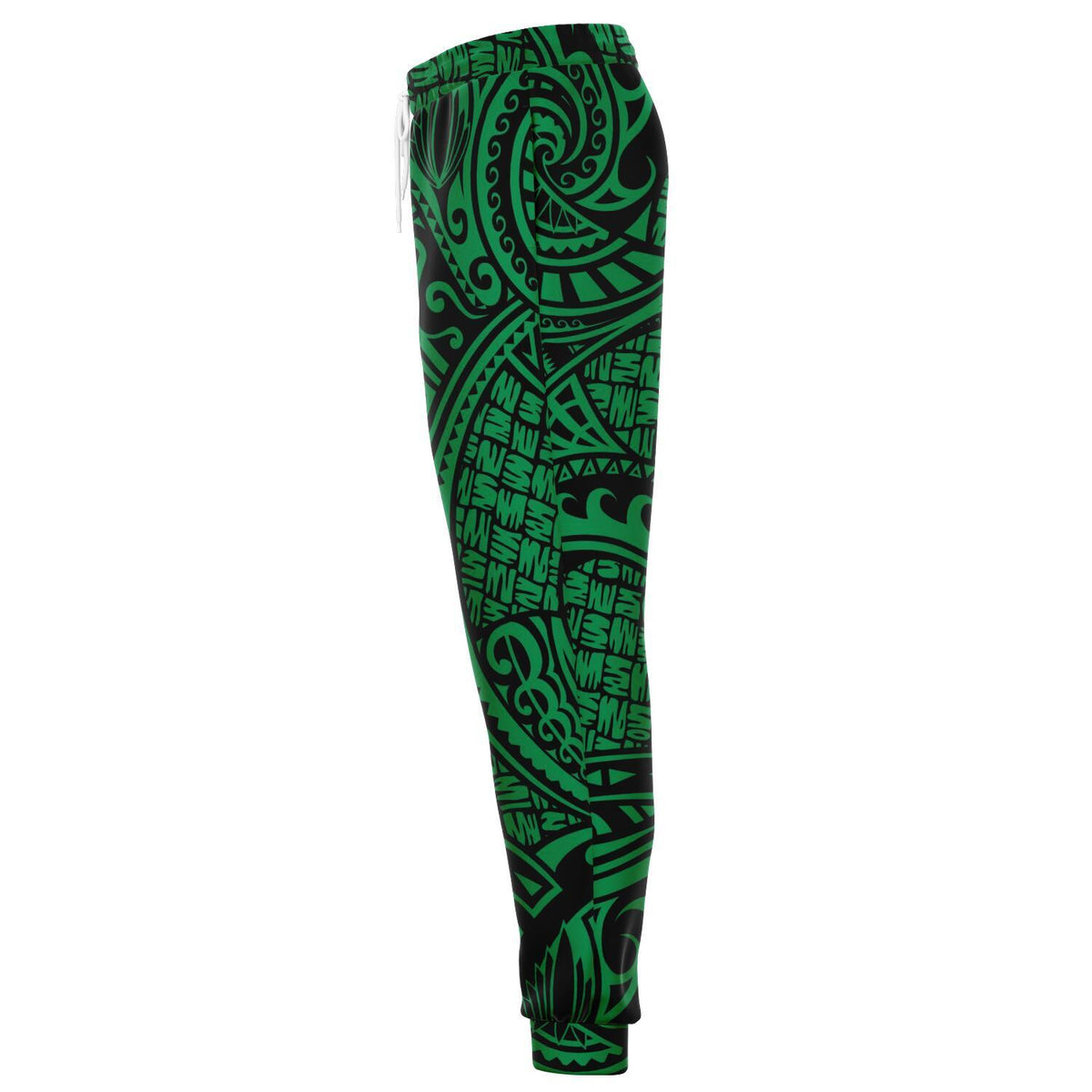 Polynesian Maori Lauhala Green Joggers - Polynesian Pride