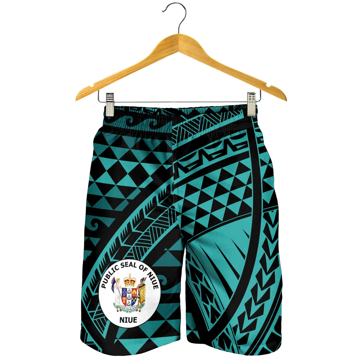 Niue Men's Short - Tribal Seamless Pattern - Polynesian Pride