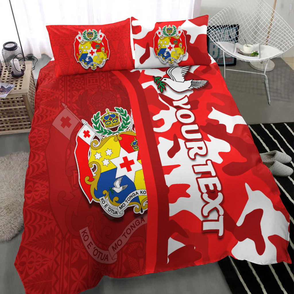 (Custom Personalised) Tonga Unique Bedding Set Camouflage with Tongan Pattern LT13 - Polynesian Pride