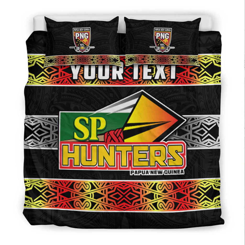 (Custom Personalised) The Hunters PNG Bedding Set Papua New Guinea Hunters Rugby LT13 - Polynesian Pride