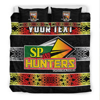 (Custom Personalised) The Hunters PNG Bedding Set Papua New Guinea Hunters Rugby LT13 - Polynesian Pride