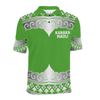 Hawaii Polo Shirt Kanaka Maoli Wave Style - Polynesian Pride