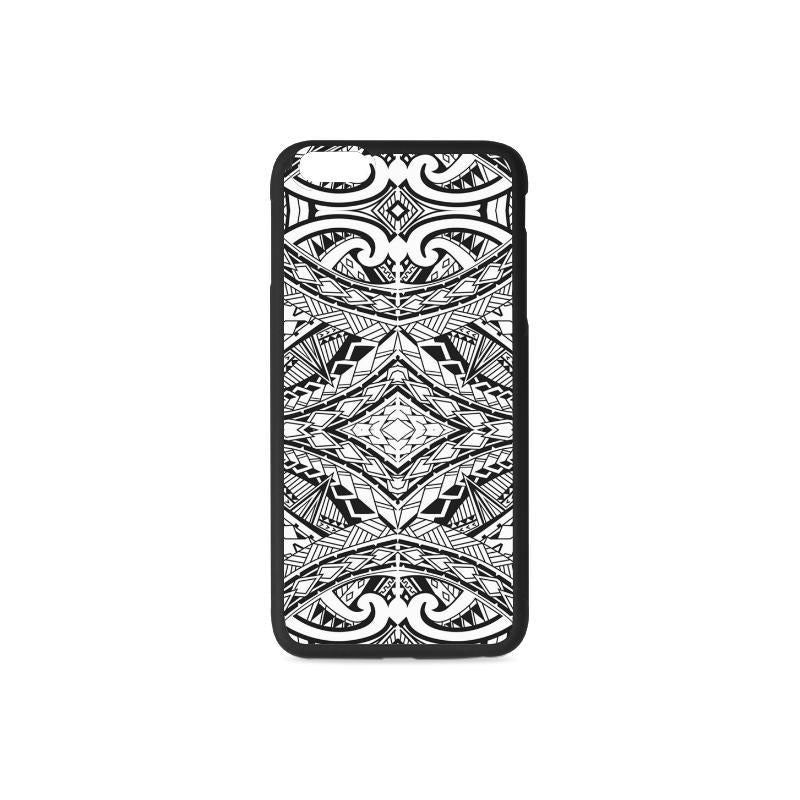 Polynesian 03 Rubber Phone Case One Size iPhone 6/6s Plus Black - White - Polynesian Pride