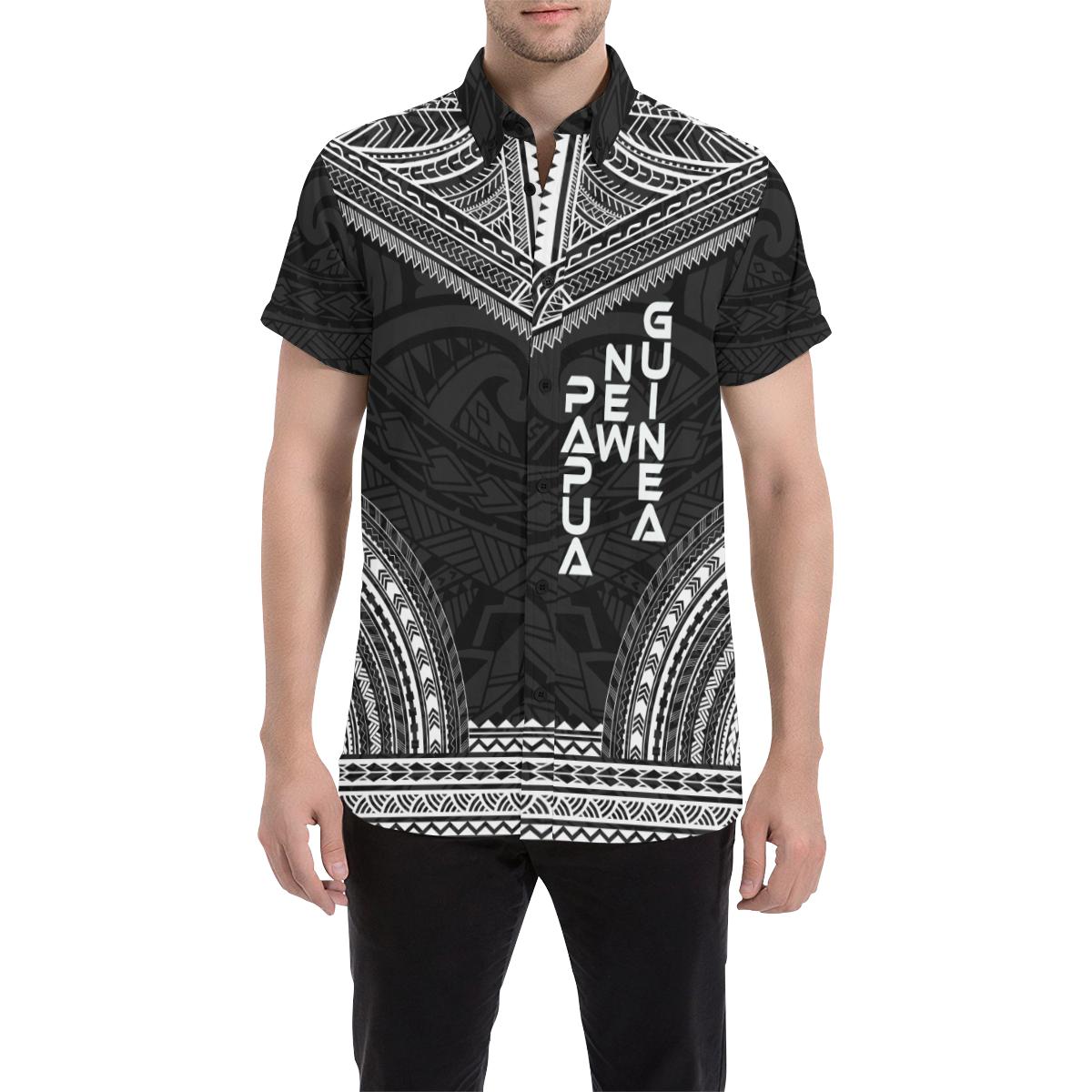Papua New Guinea Polynesian Chief Shirt - Black Version - Polynesian Pride